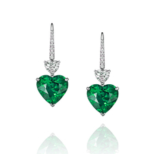 СЕРЬГИ NO NAMEС ИЗУМРУДАМИ 6.08 CT - 5.81 CT
